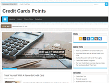 Tablet Screenshot of creditcardspoints.com